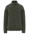 SP404 Spasso Unisex Sherpa Drop Shoulder Full Zip Sweat Jacket Forest Khaki colour image